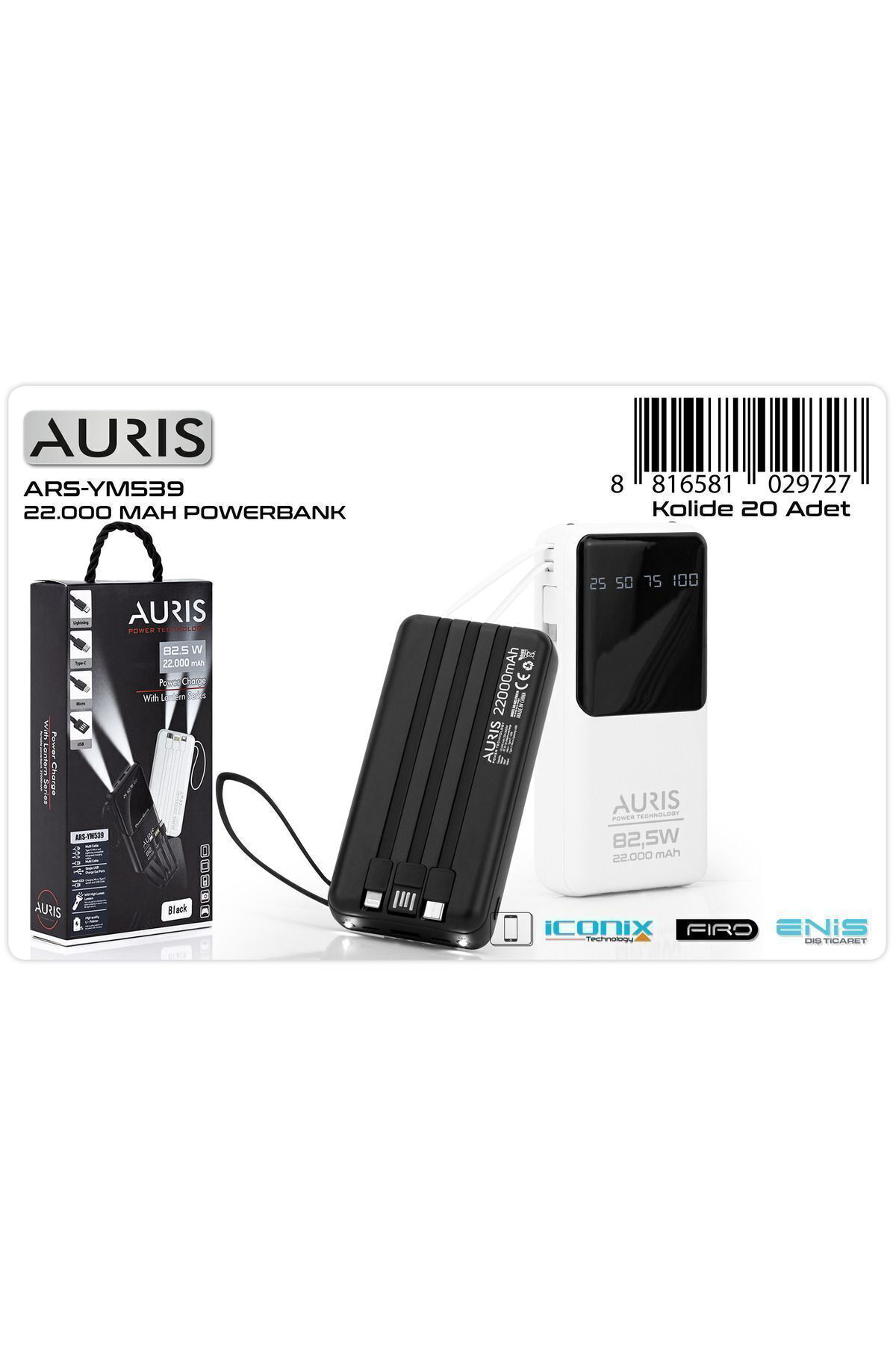 Ym-539 82.5W 22000mAh Powerbank