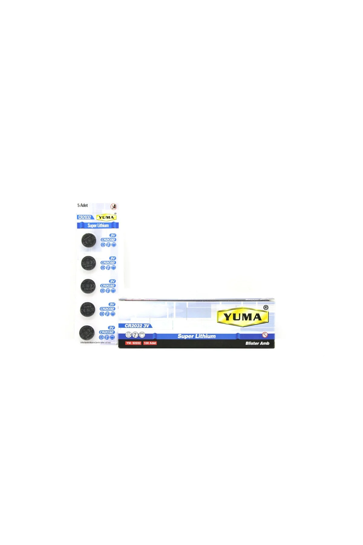 Ym-9 Cr-2032 Para Pil Lityum 3V 5Li Kart Ym-9 Cr-2032 Para Pil Lityum 3V 5Li Kart