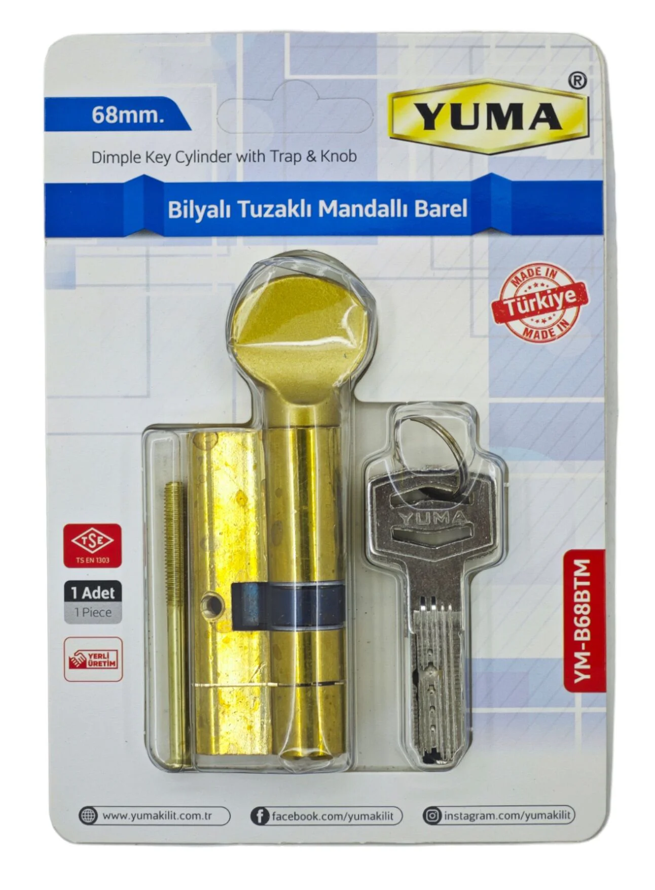 Ym-B68Btm   Yuma Tuzaklı Mandallı Barel 68Mm