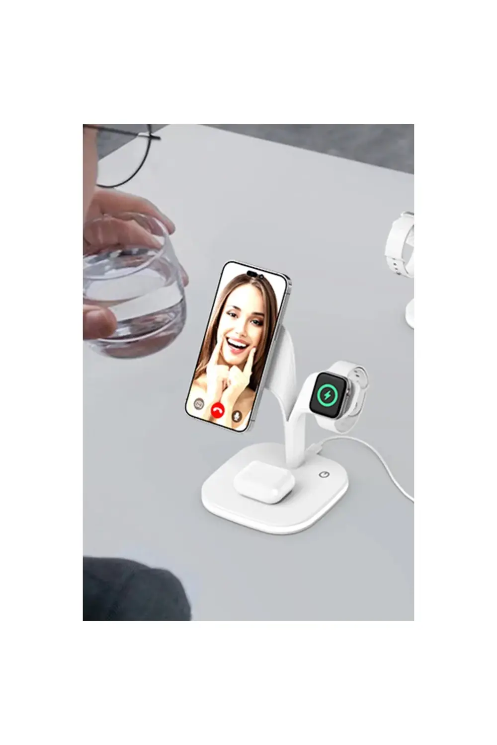 Ym-ud22 Kablosuz Şarj Masaüstü Set - Siyah