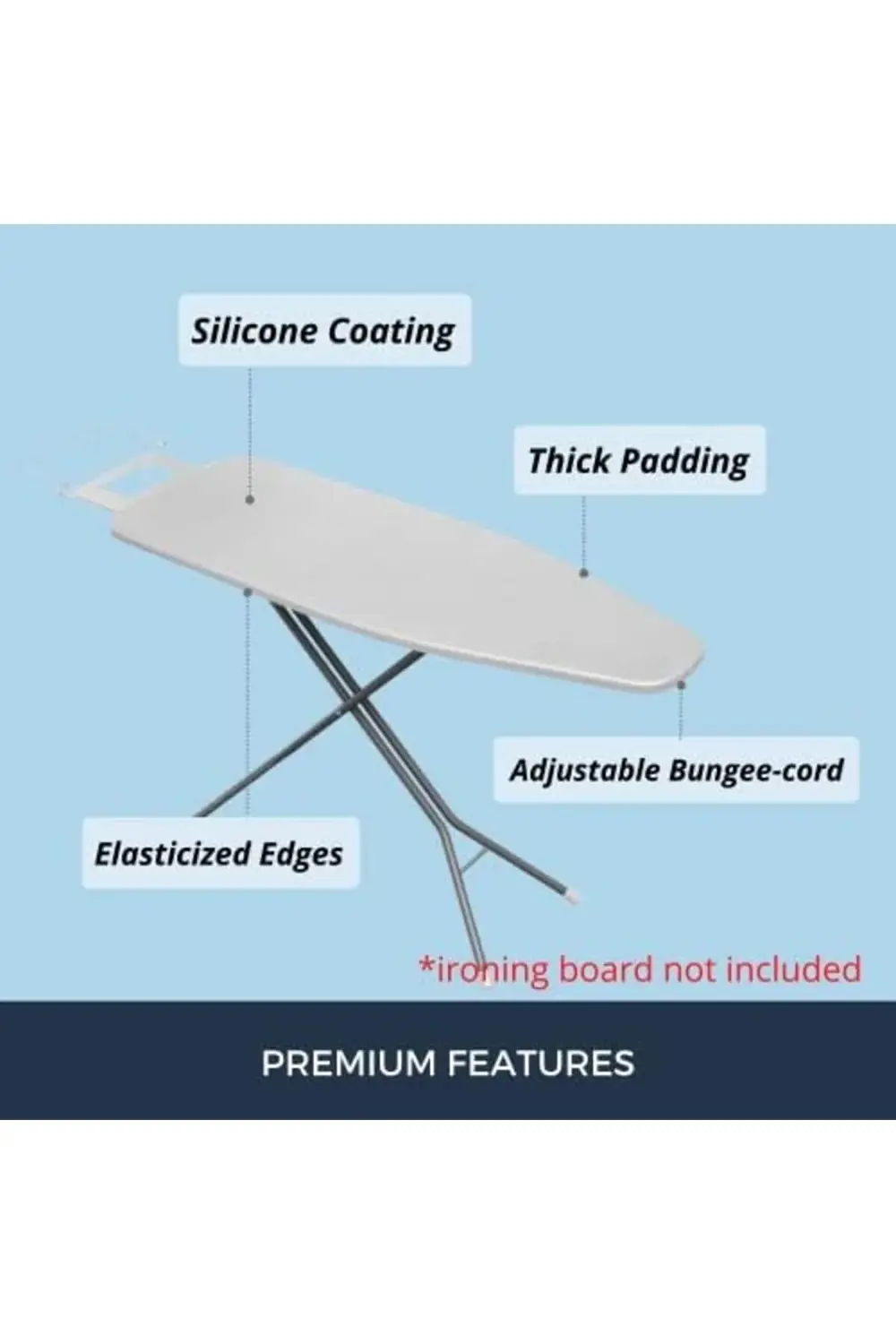 ynsShoping 4 Katmanlı Ütü Masası Kılıfı,Ütü Masası Örtüsü,Ütü Mas