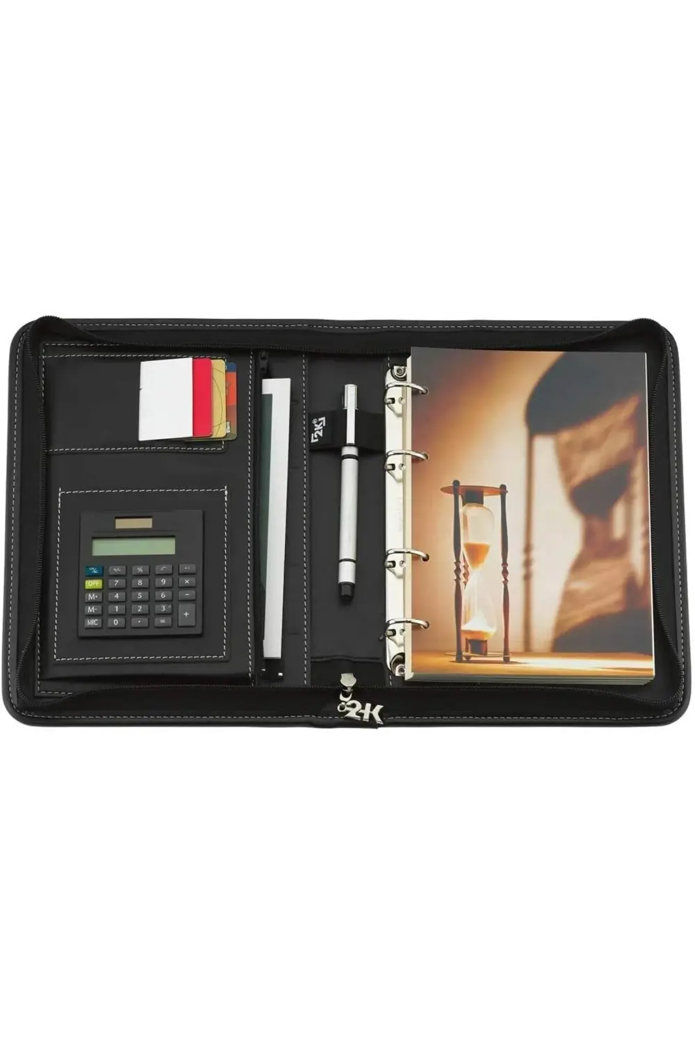 ynsShoping 5280 Ajanda TARİHSİZ Deri Fermuarlı 4 Halka Mekanizmal