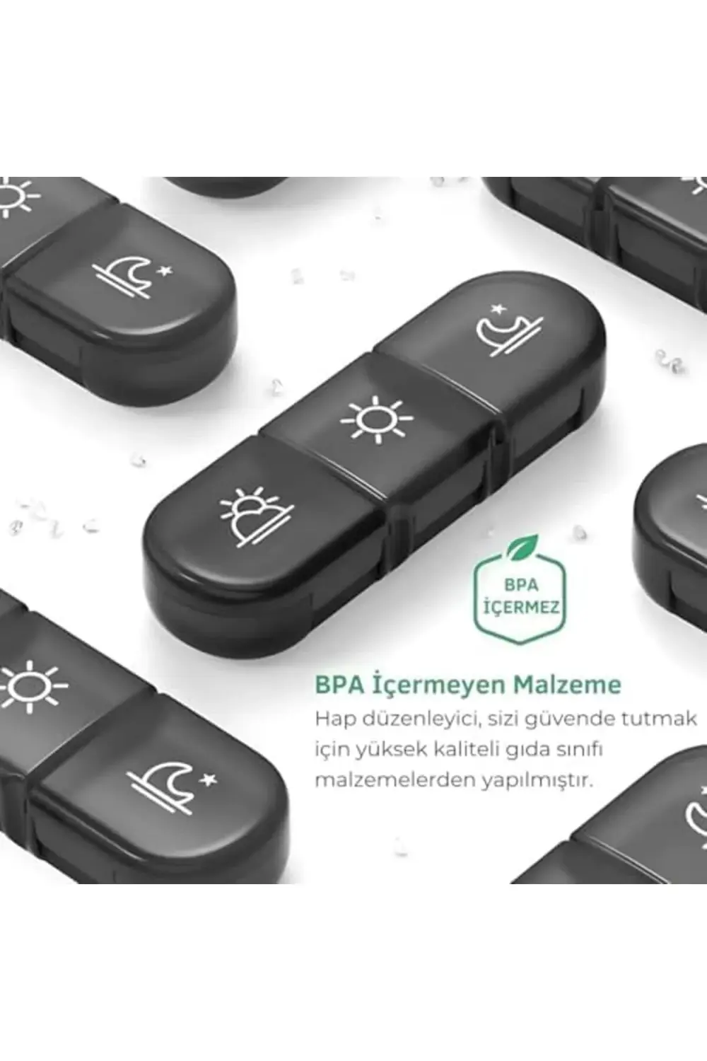 ynsShoping 7 Günlük 21 Gözlü Haftalık İlaç, Hap Saklama Kutusu, K