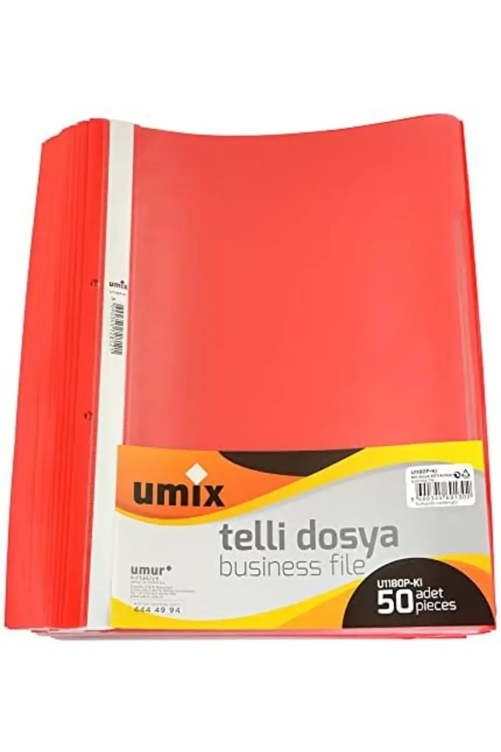 ynsShoping A4 Telli Dosya 50'li Kırmızı NewTrrending 1178227