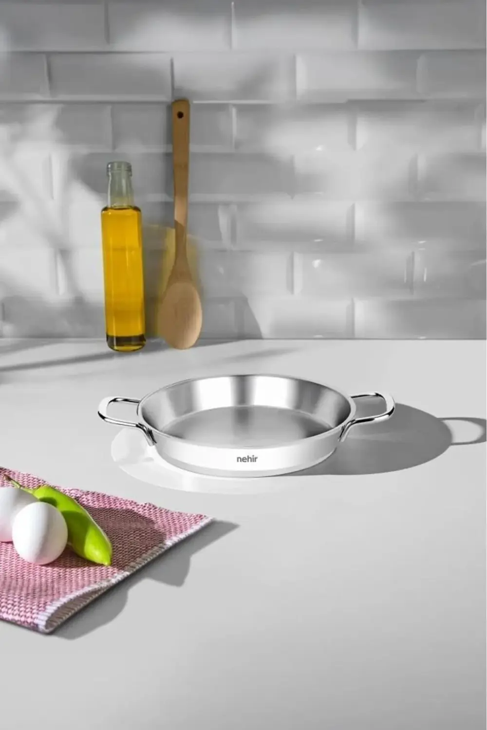 ynsShoping Çelik Omlet Sahan 18 cm Kapaksız NewTrrending 1178227