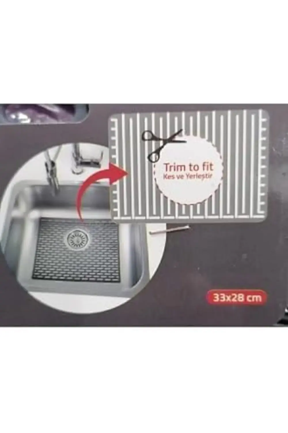 ynsShoping Dikdörtgen Silikon Lavabo Buzluk Matı 33X28 Cm Renk 1