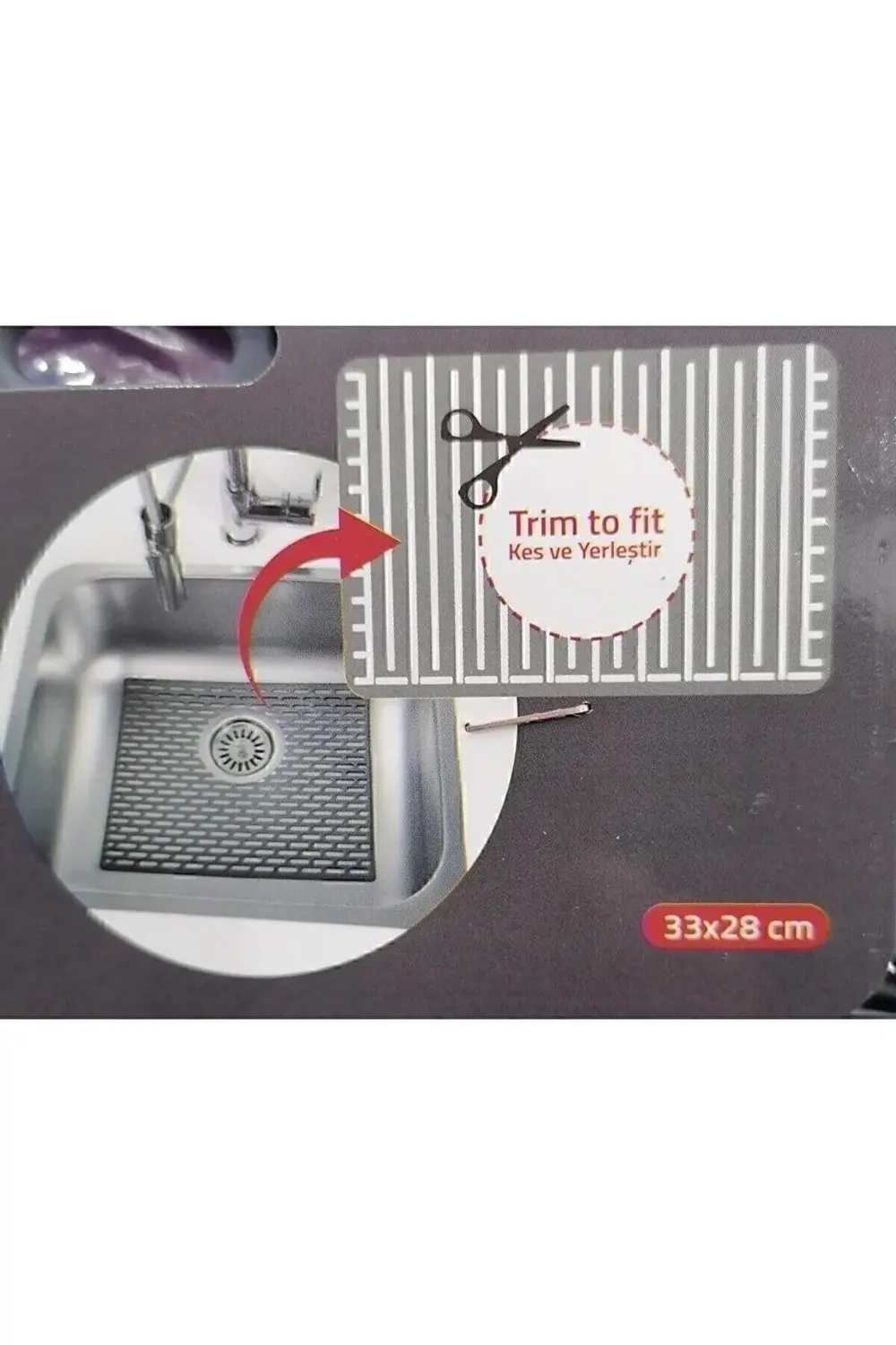 ynsShoping Dikdörtgen Silikon Lavabo Buzluk Matı 33X28 Cm Renk 1