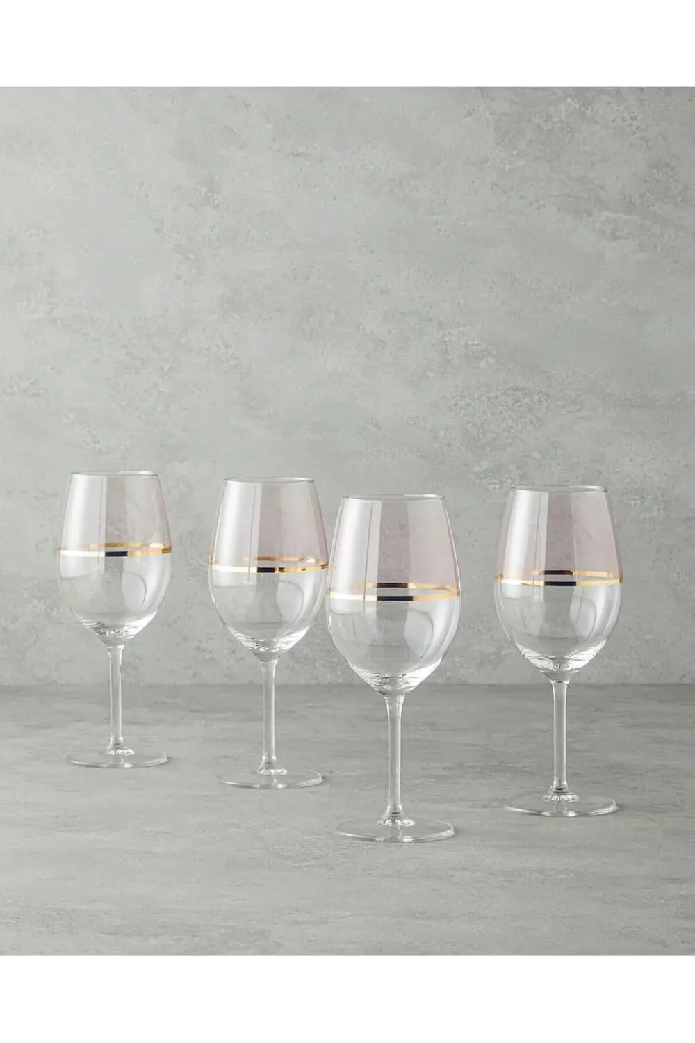 ynsShoping Fiore Cam 4'Lü Kadeh 540 Ml Açık Pembe NewTrrending 11