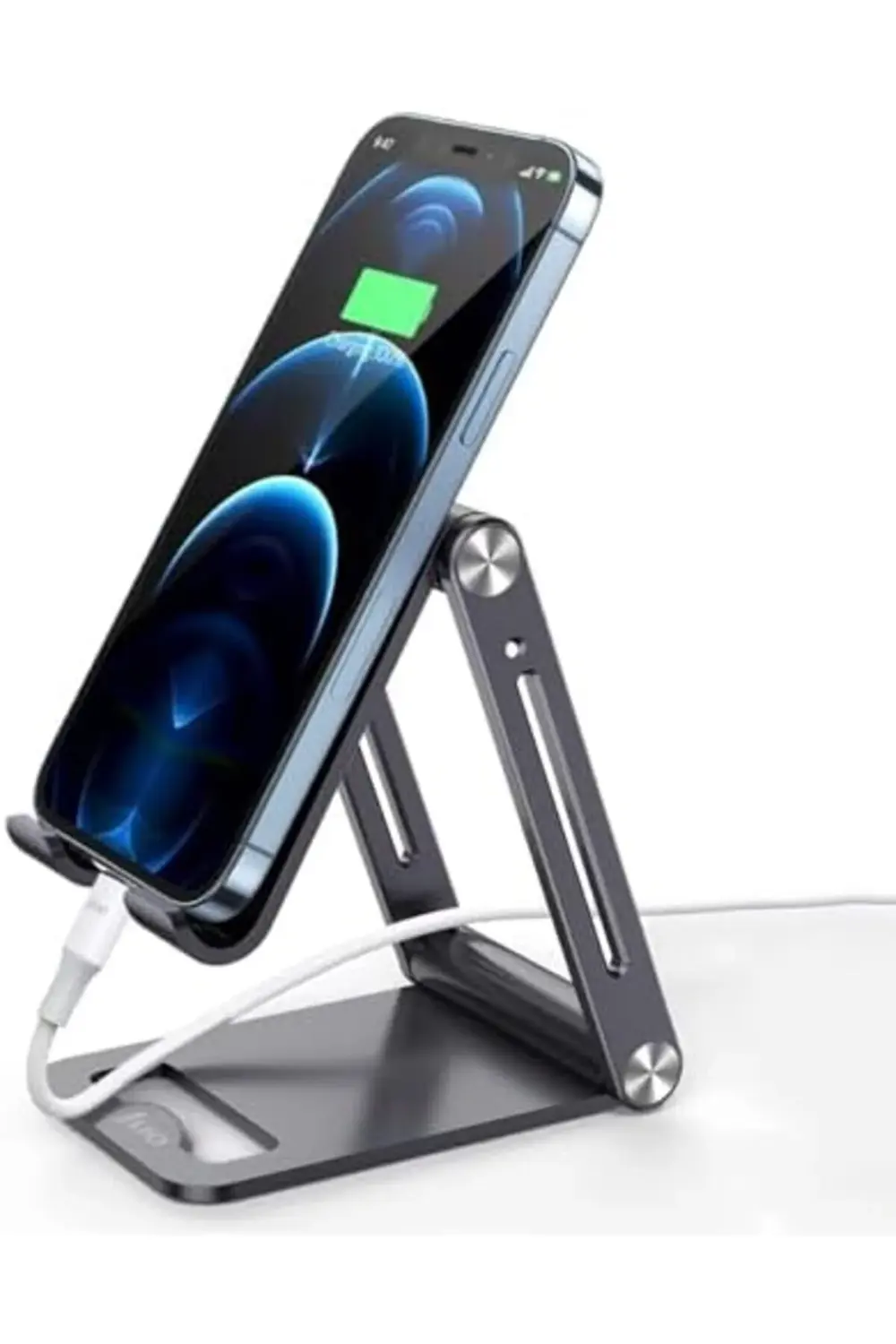 ynsShoping Katlanabilir Metal Masaüstü Telefon Tutucu Uzay Grisi