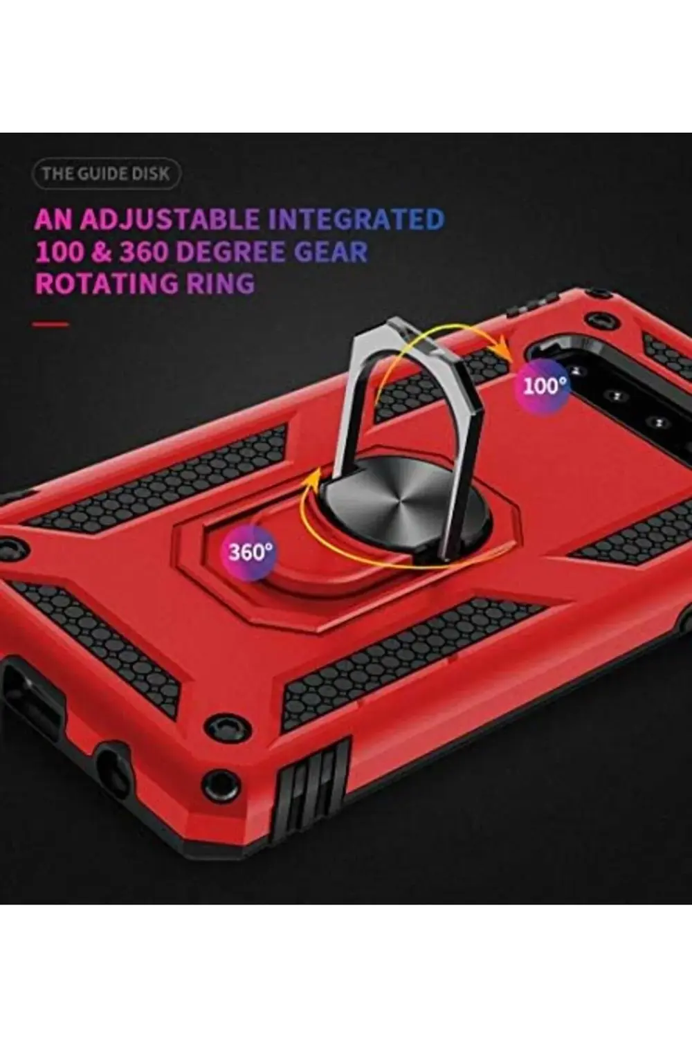 ynsShoping S10 için Kılıf Ring Holder Siyah [ S10 ile Uyumlu Kılı