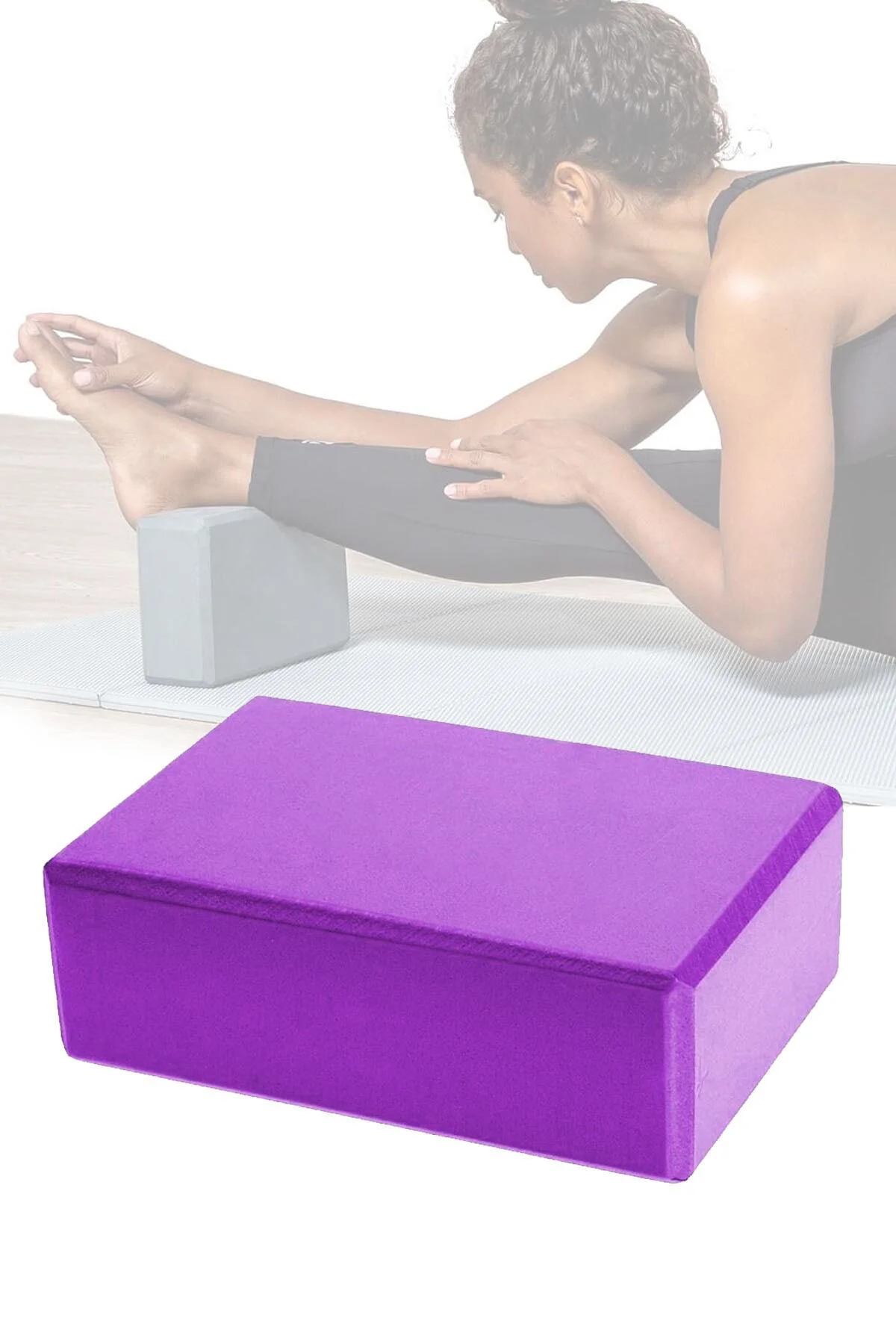Yoga Blok Yoga Bloğu Yoga Duruş Destek Egzersiz Spor Ekipmanı Mor