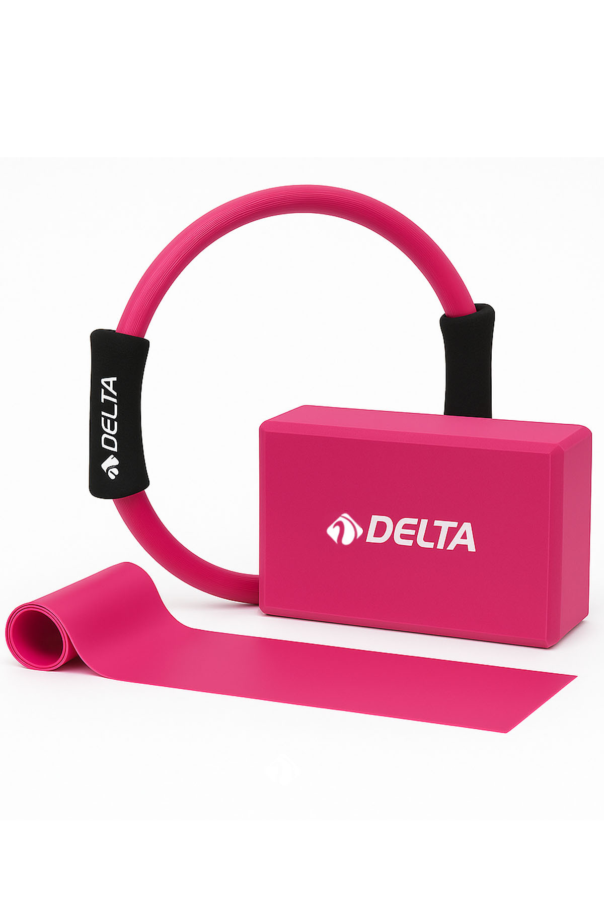 Delta Yoga Pilates Seti – Pilates Çemberi + Yoga Blok + 120 X 15 Cm Ban Delta Yoga Pilates Seti – Pilates Çemberi + Yoga Blok + 120 X 15 Cm Ban