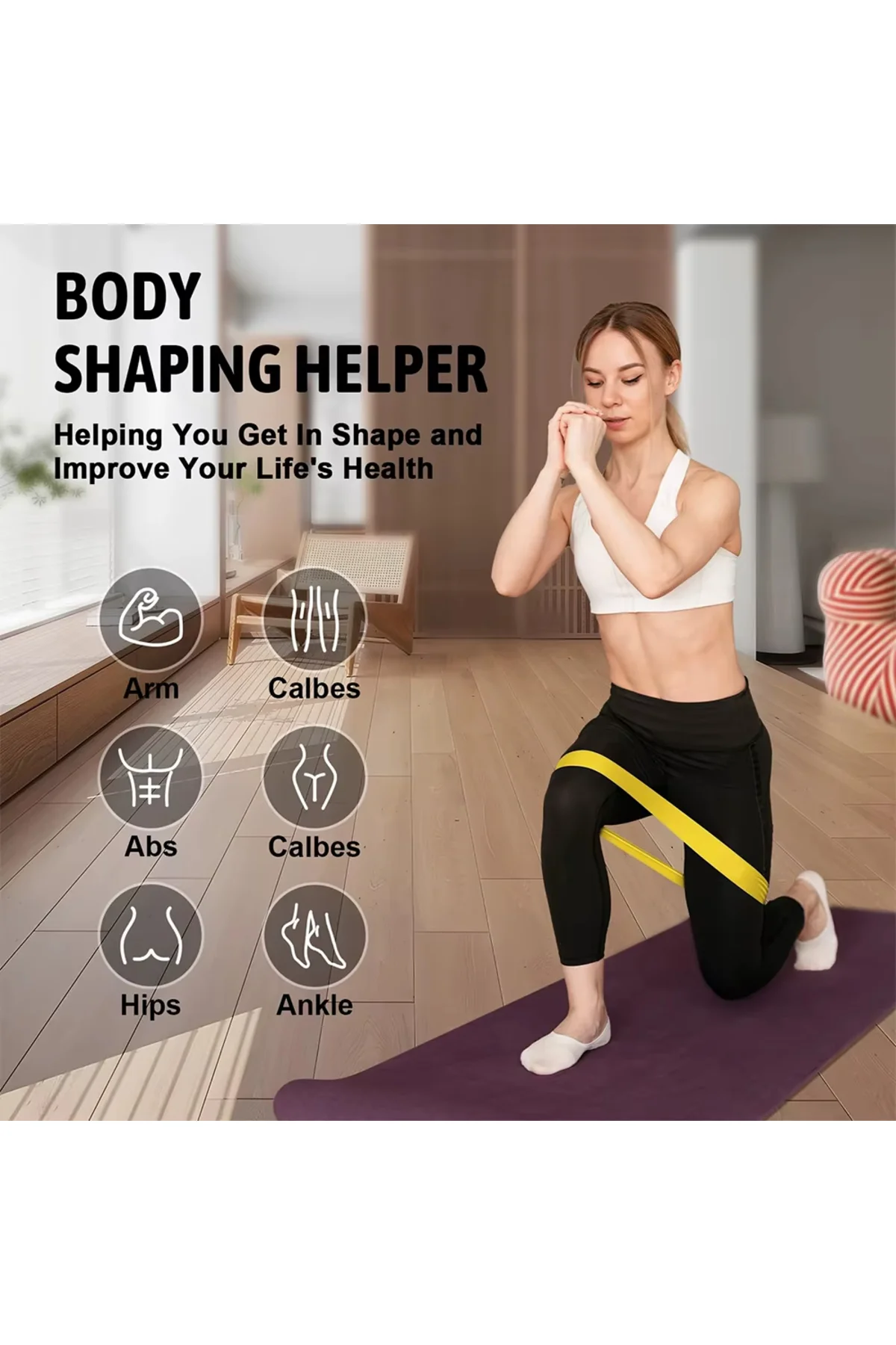 Yoga, Pilates ve Güç Antrenmanları İçin 5 Adet Doğal Lateks Direnç Bandı - Loop band Yoga, Pilates ve Güç Antrenmanları İçin 5 Adet Doğal Lateks Direnç Bandı - Loop band