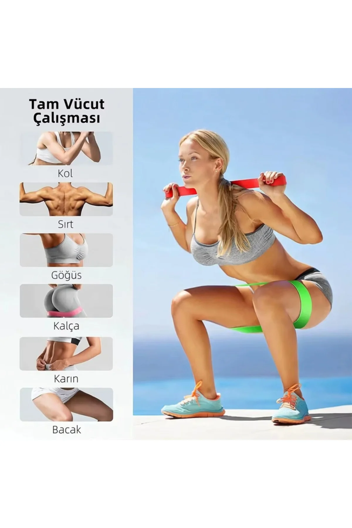 Yoga, Pilates ve Güç Antrenmanları İçin 5 Adet Doğal Lateks Direnç Bandı - Loop band Yoga, Pilates ve Güç Antrenmanları İçin 5 Adet Doğal Lateks Direnç Bandı - Loop band