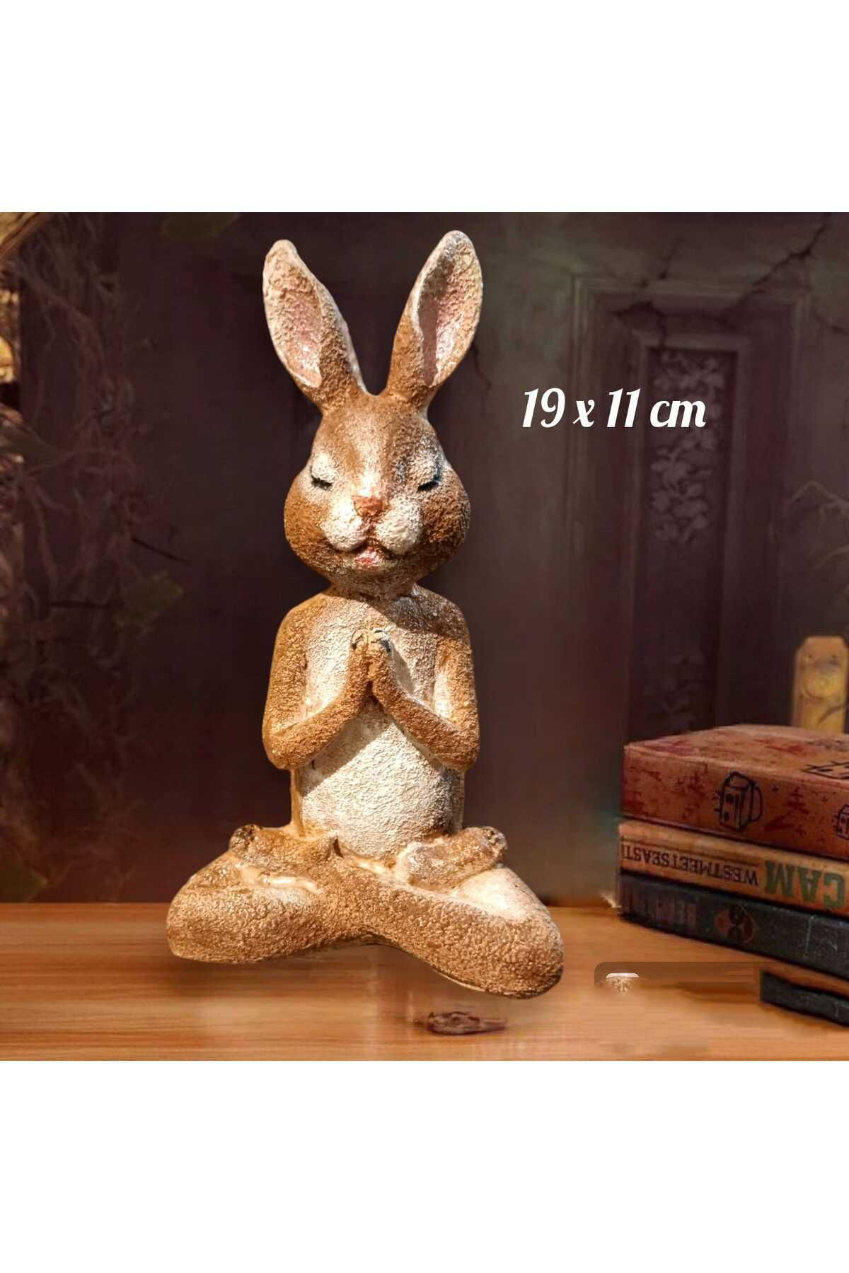 Dodemert Home Yogacı Tavşan Dekoratif Polyester Biblo