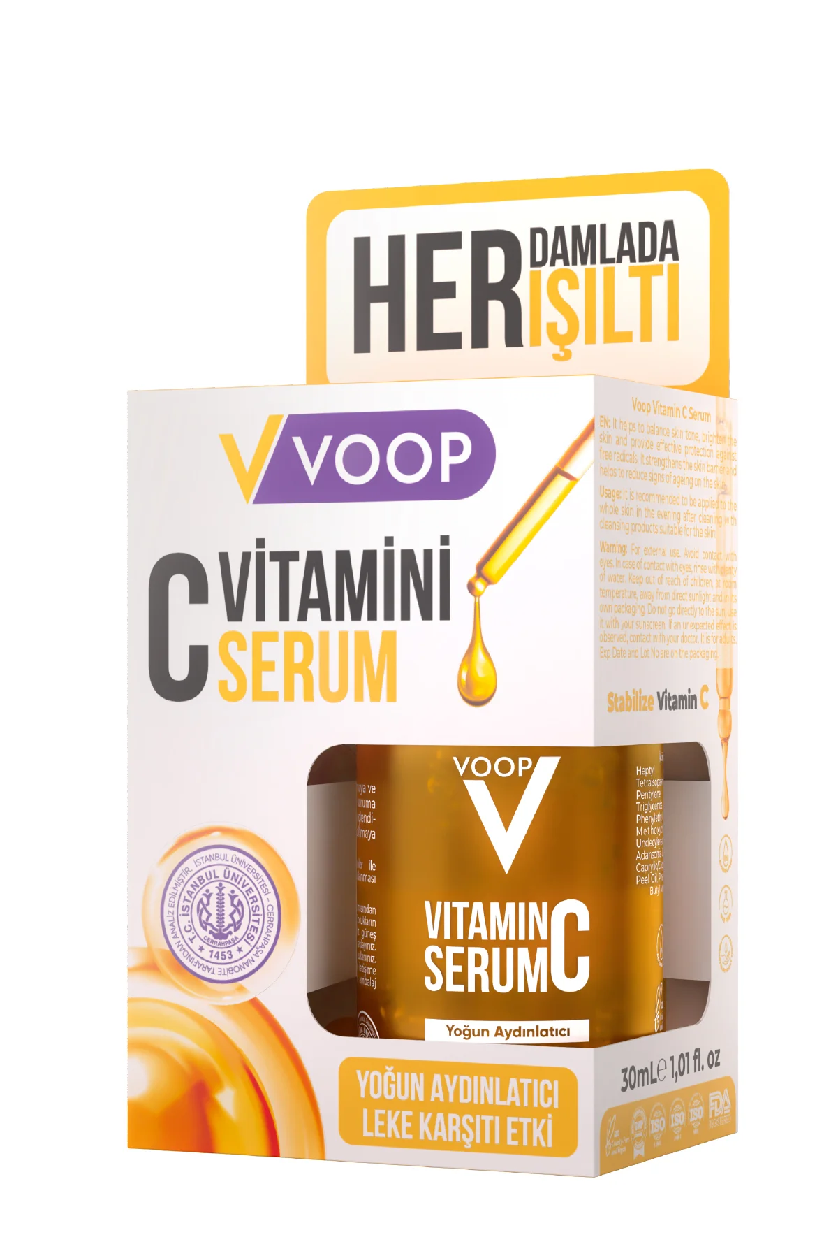 Yoğun Aydınlatıcı Ve Leke Karşıtı Vitamin C Serumu - 30 ml | %10 Vitamin C Içeriği Ile Etkili Bakım