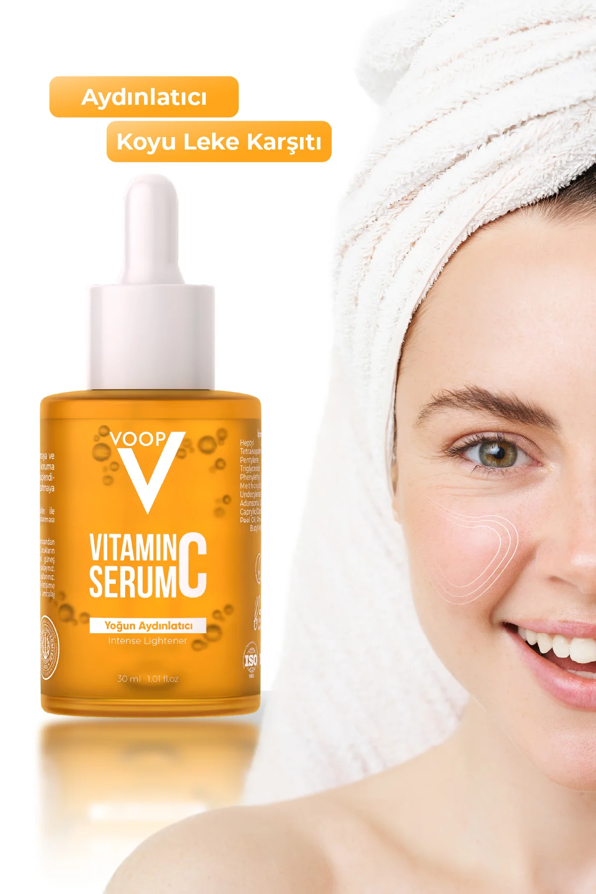 Yoğun Aydınlatıcı Ve Leke Karşıtı Vitamin C Serumu - 30 ml | %10 Vitamin C Içeriği Ile Etkili Bakım