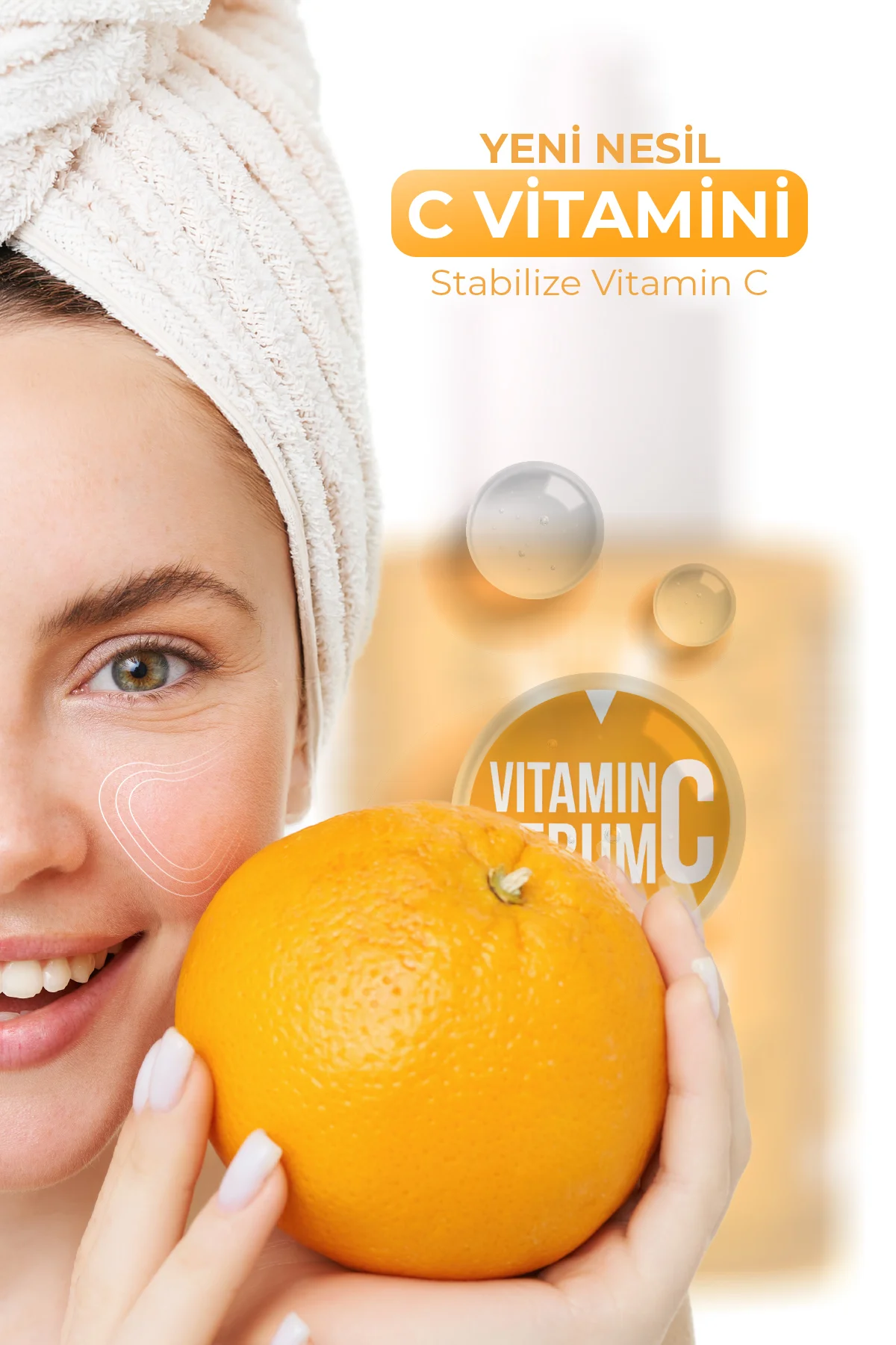 Yoğun Aydınlatıcı Ve Leke Karşıtı Vitamin C Serumu - 30 ml | %10 Vitamin C Içeriği Ile Etkili Bakım