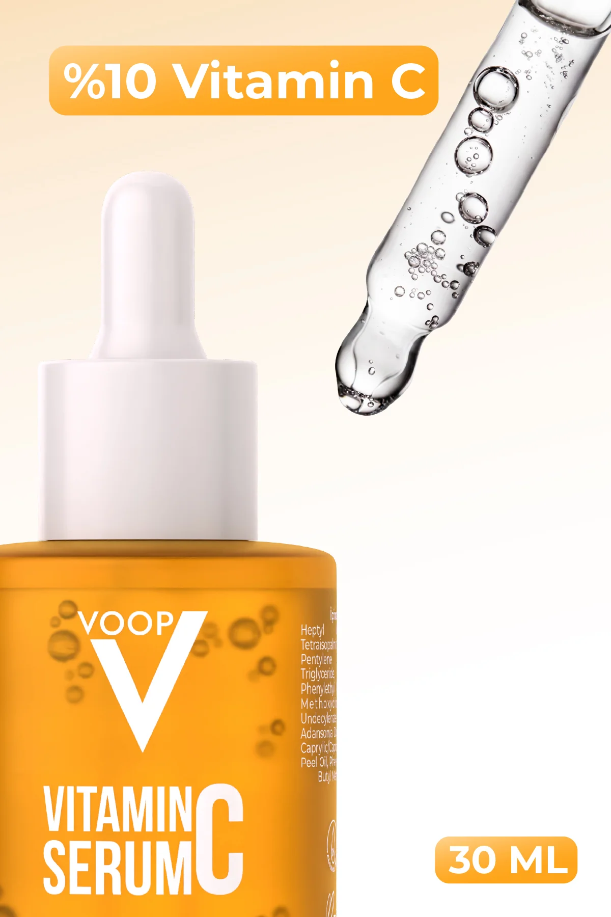 Yoğun Aydınlatıcı Ve Leke Karşıtı Vitamin C Serumu - 30 ml | %10 Vitamin C Içeriği Ile Etkili Bakım