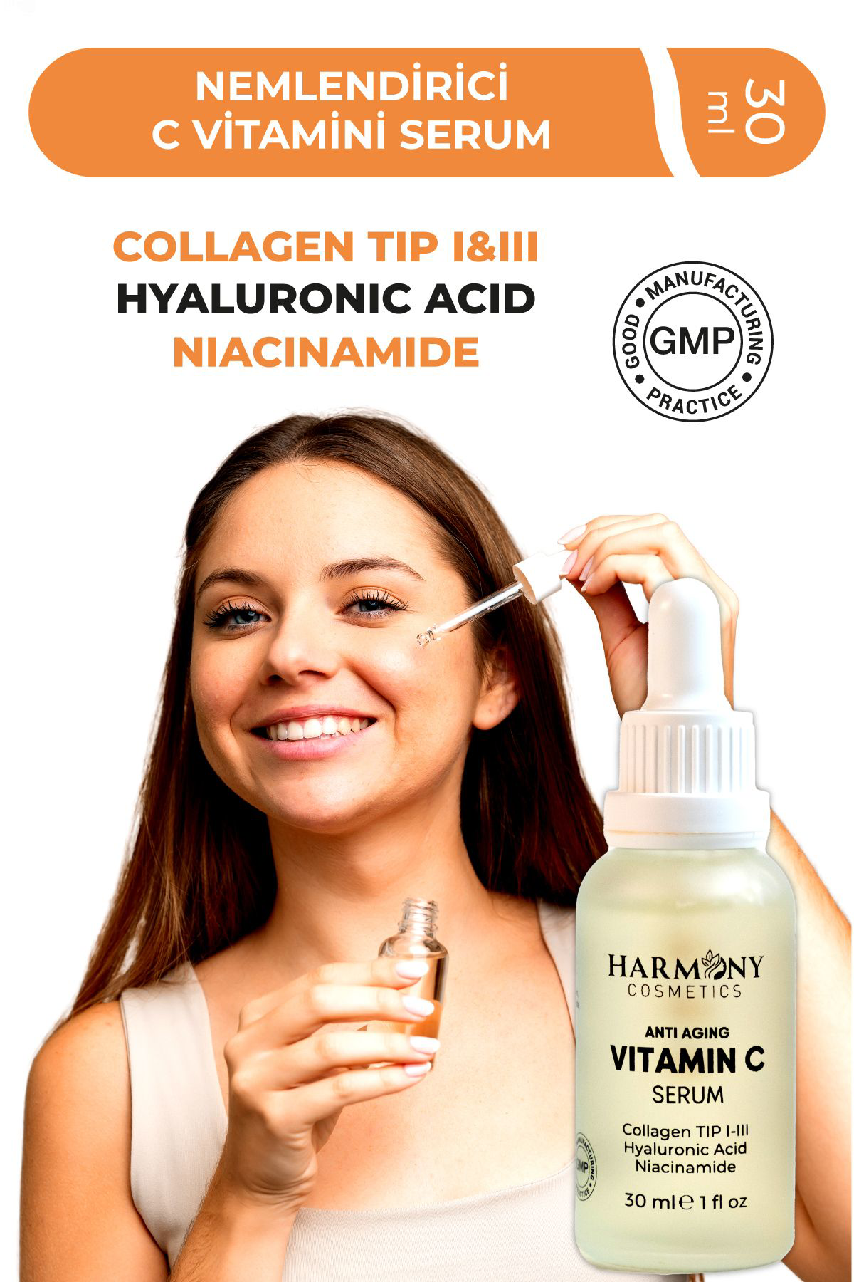 Harmony Cosmetics Türkiye Yoğun Nemlendirici Krem C Vitamin Cilt Serumu Termal Yüz Yıkama J