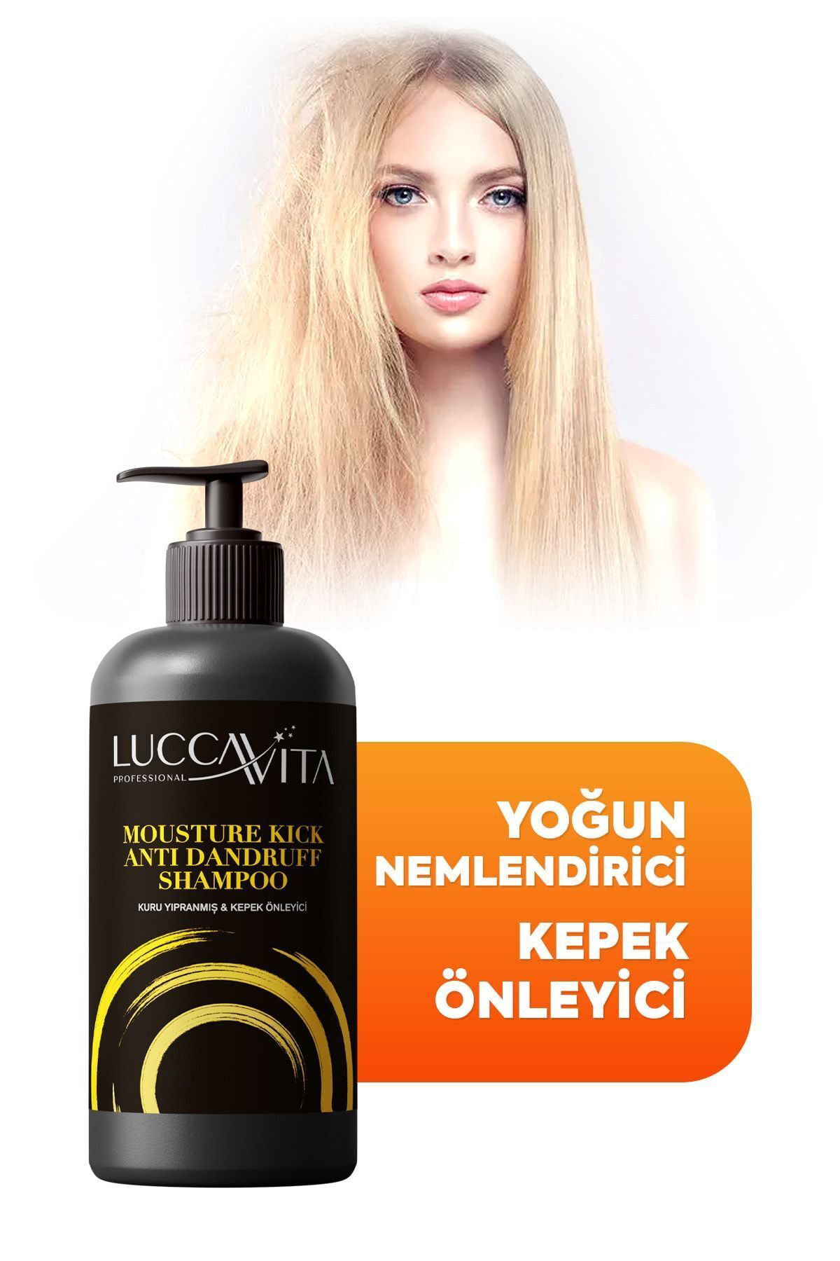 Lucca Vita Yoğun Nemlendirici & Kepek Önleyici Şampuan 500Ml