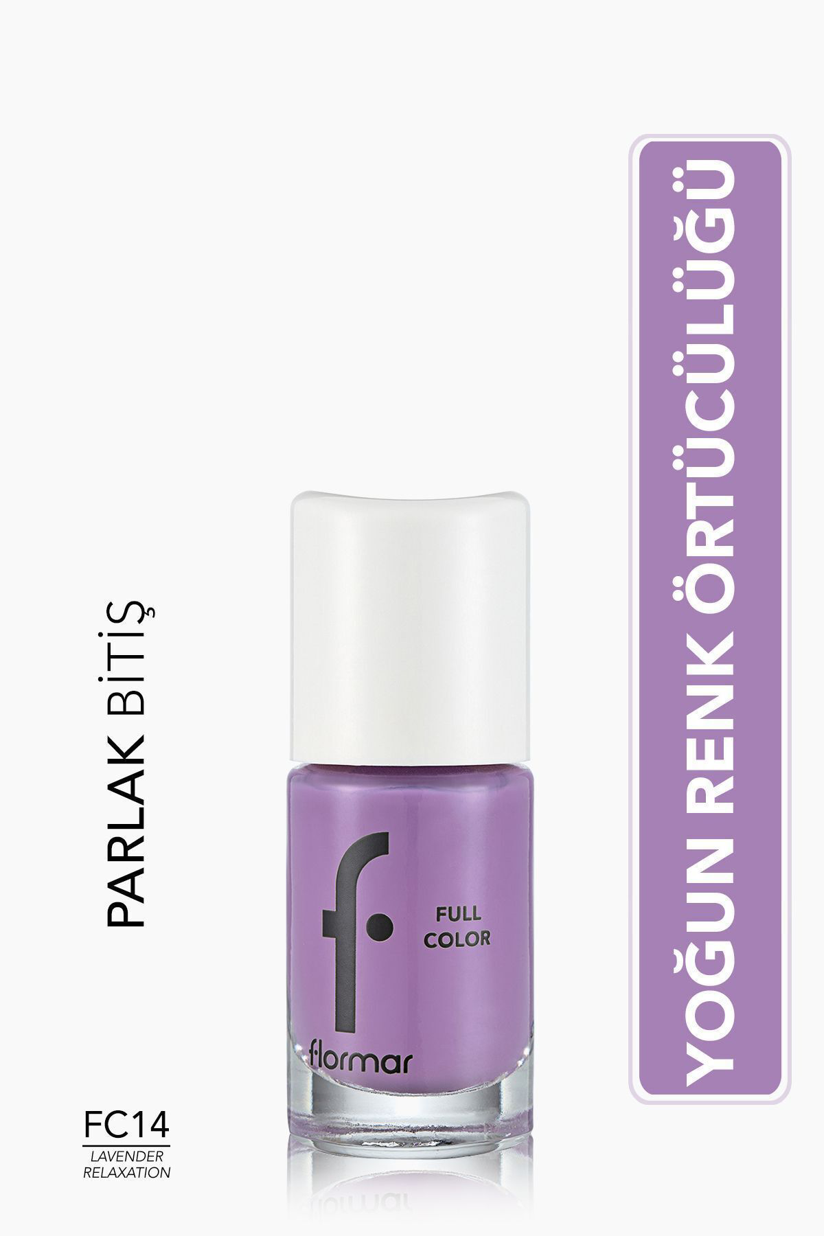 Flormar Yoğun Pigmentli Parlak Oje- Full Color Nail Enamel- Fc14 Lavender
