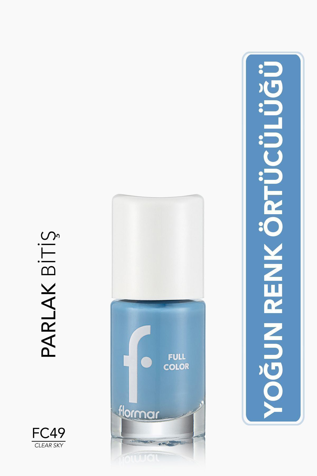Yoğun Pigmentli Parlak Oje- Full Color Nail Enamel- Fc49 Clear Sk