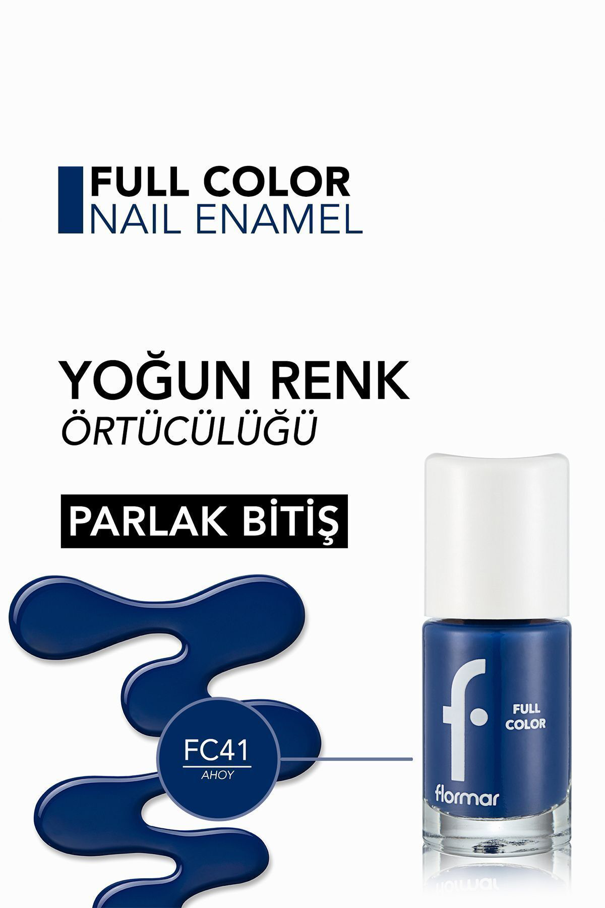 Yoğun Pigmentli Parlak Oje- Full Color Nail Enamel- Fc41 Ahoy! -8