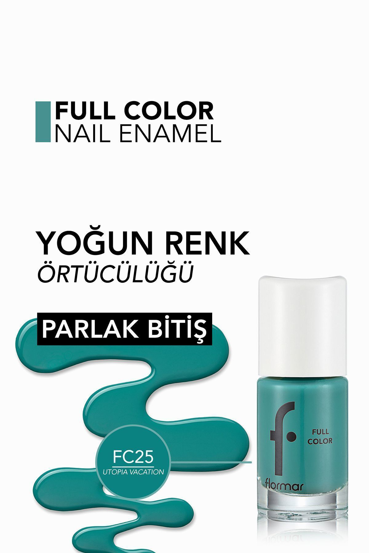Flormar Yoğun Pigmentli Parlak Oje- Full Color Nail Enamel- Fc25 Utopıa V