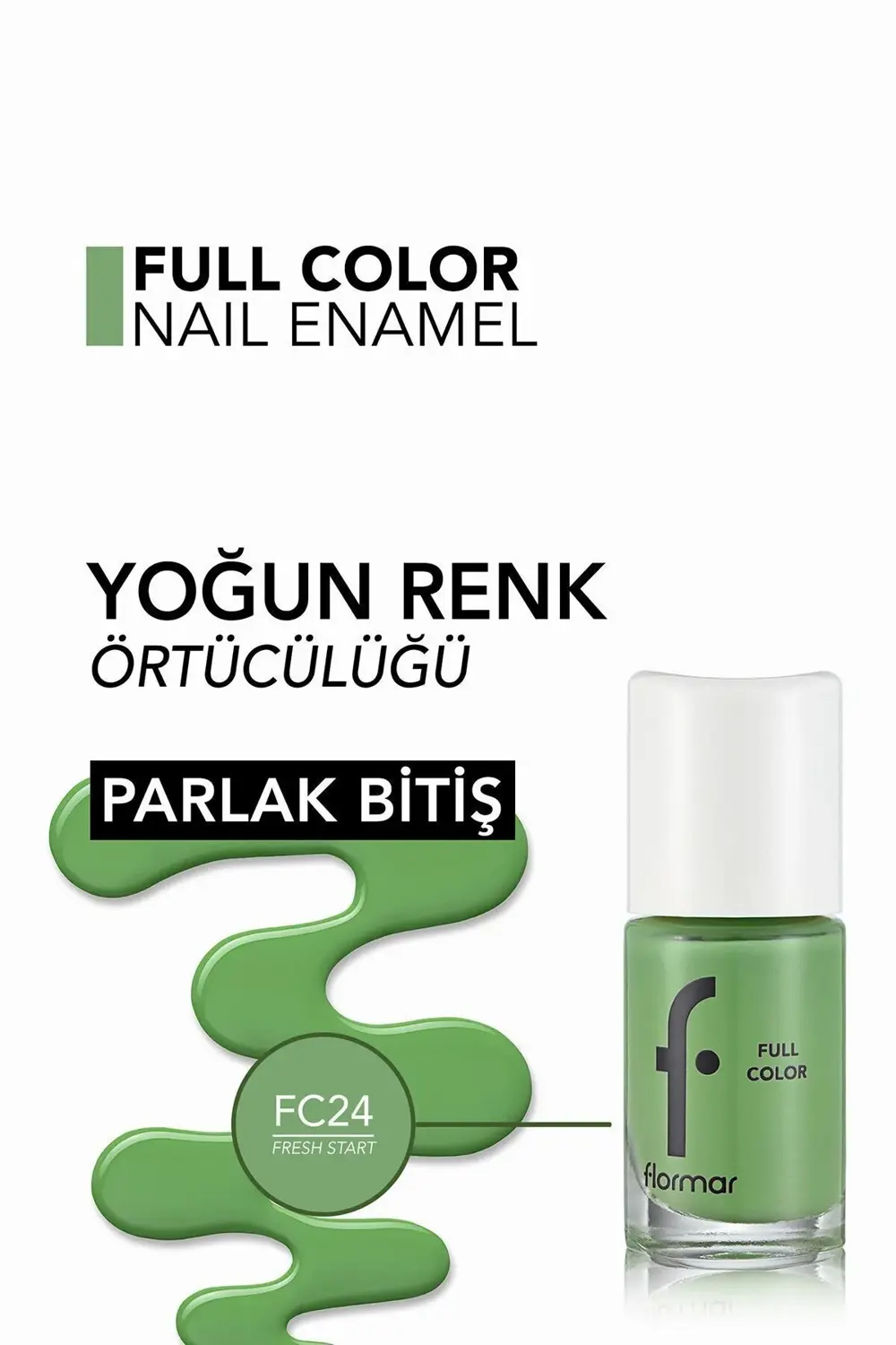 Yoğun Pigmentli Parlak Oje- Full Color Nail Enamel- Fc24 Fresh St