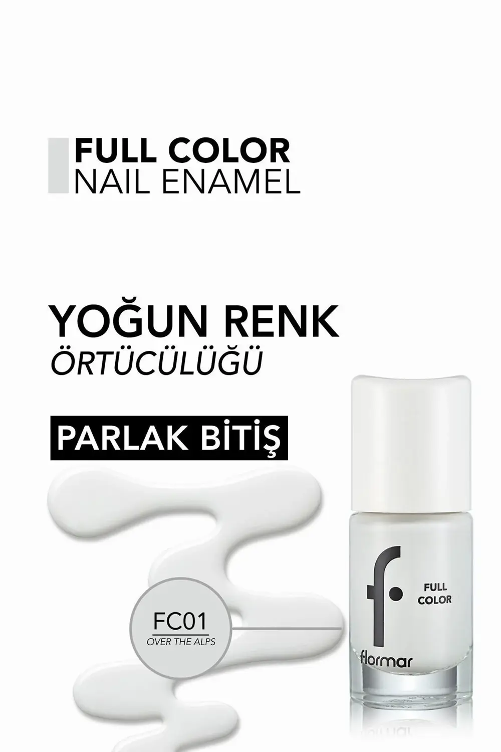 Yoğun Pigmentli Parlak Oje- Full Color Nail Enamel- Fc01 Over The