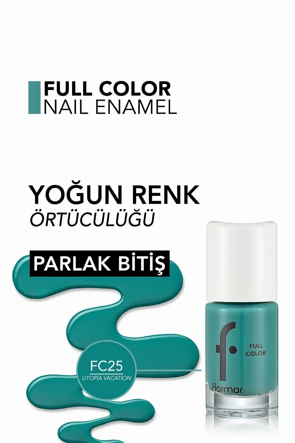 Yoğun Pigmentli Parlak Oje- Full Color Nail Enamel- Fc25 Utopıa V