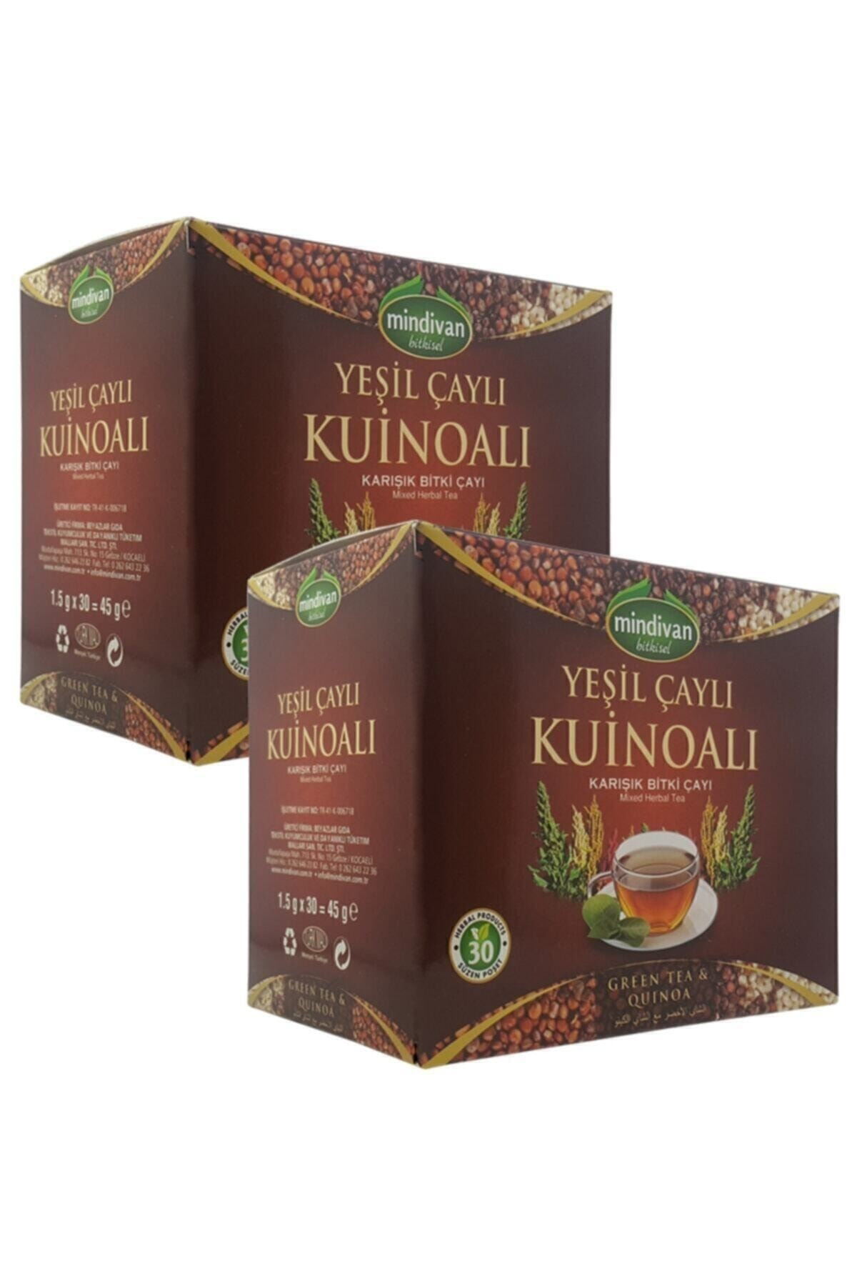 Yoğun Yeşil Çaylı Kinoalı Çay 2 Adet