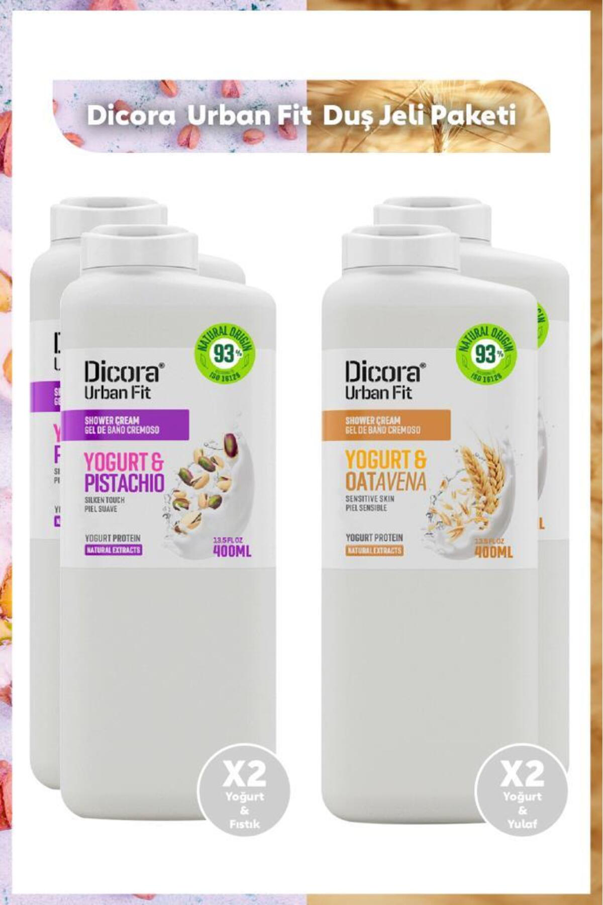Yogurt & Pistachio Fıstık*2+B Vitamini Yoğurt Ve Yulaf*2 Fit Duş 