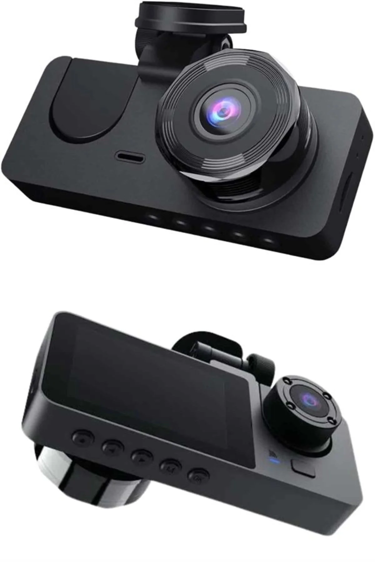 Yol Kayıt Araç Kamerası Hd Dvr 3 Kameralı 2.0in Ekranlı Ön İç Ark