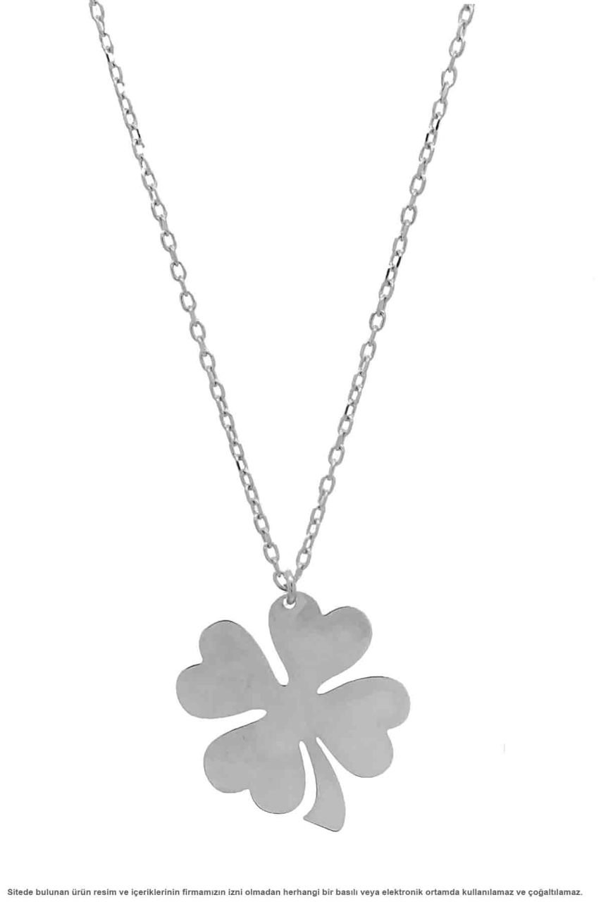 Beyisa Yonca Yaprağı Gümüş Kolye 925 Ayar Beyisa Yonca Yaprağı Gümüş Kolye 925 Ayar