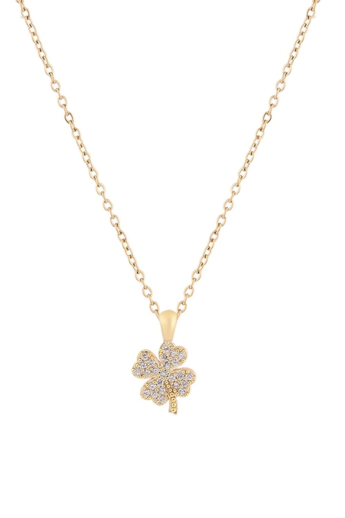 Yonca Zirkon Kolye GOLD 45 cm Fiyatı, Yorumları ve Özellikleri