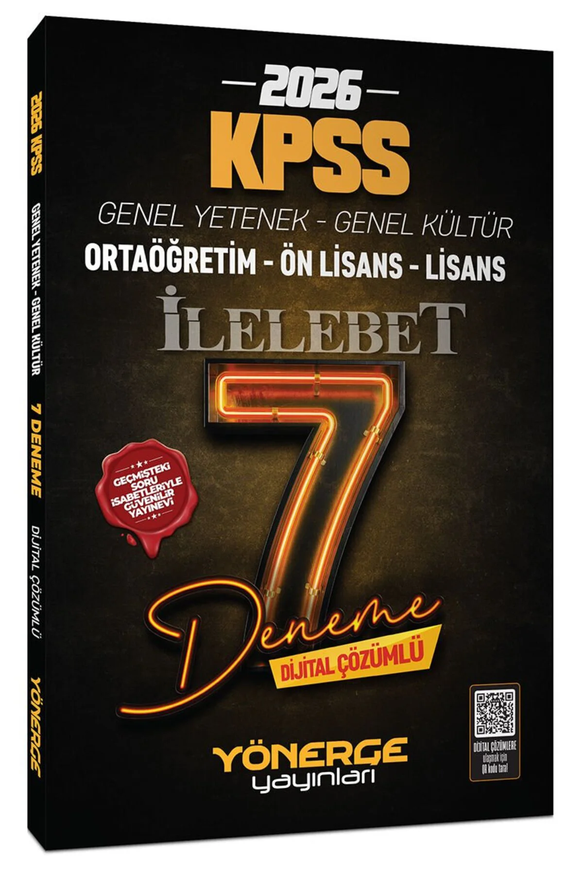 Yönerge 2026 KPSS Genel Yetenek Genel Kültür İlelebet 7 Deneme Çö