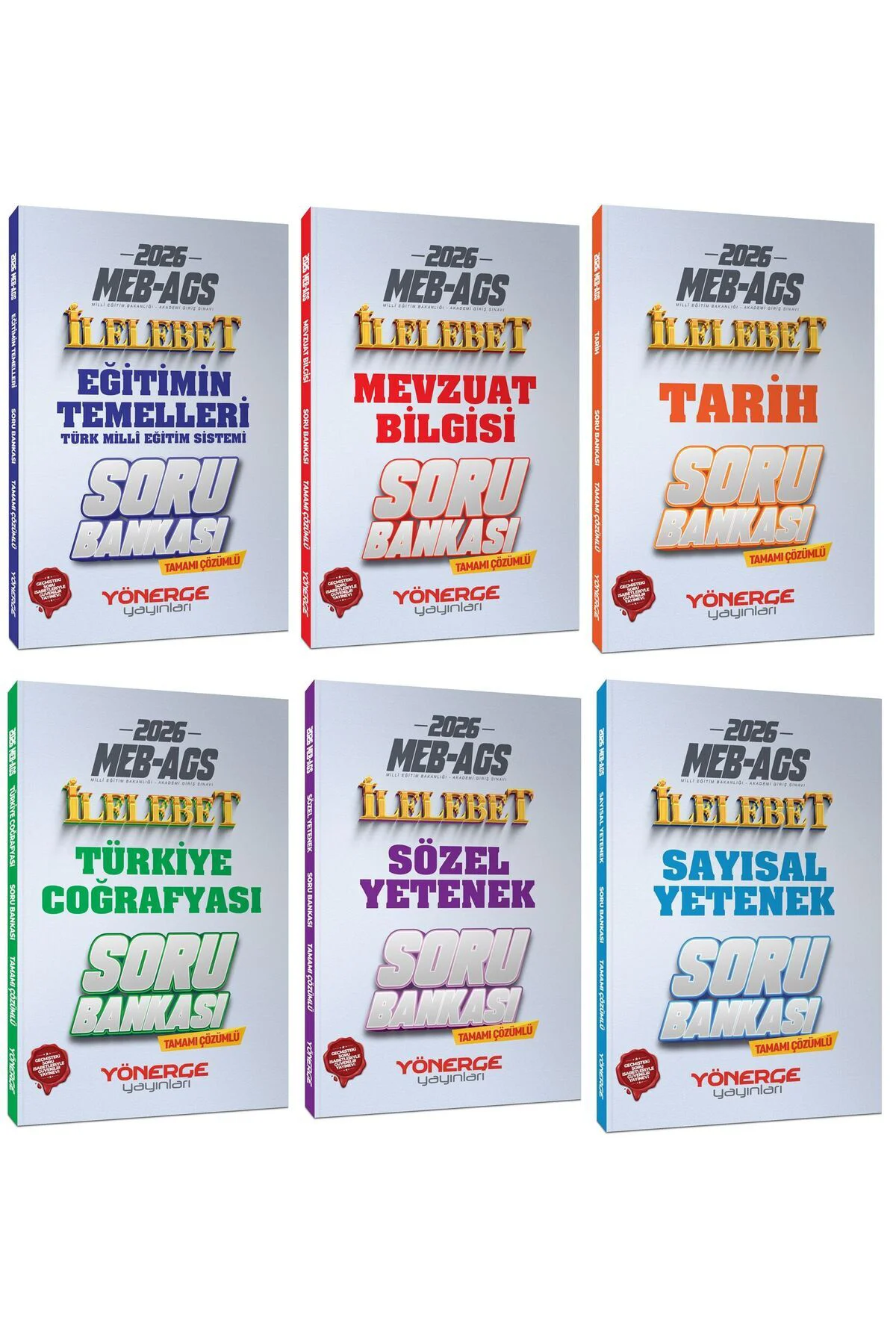 Yönerge 2026 MEB-AGS İlelebet Soru Bankası 5 li Set