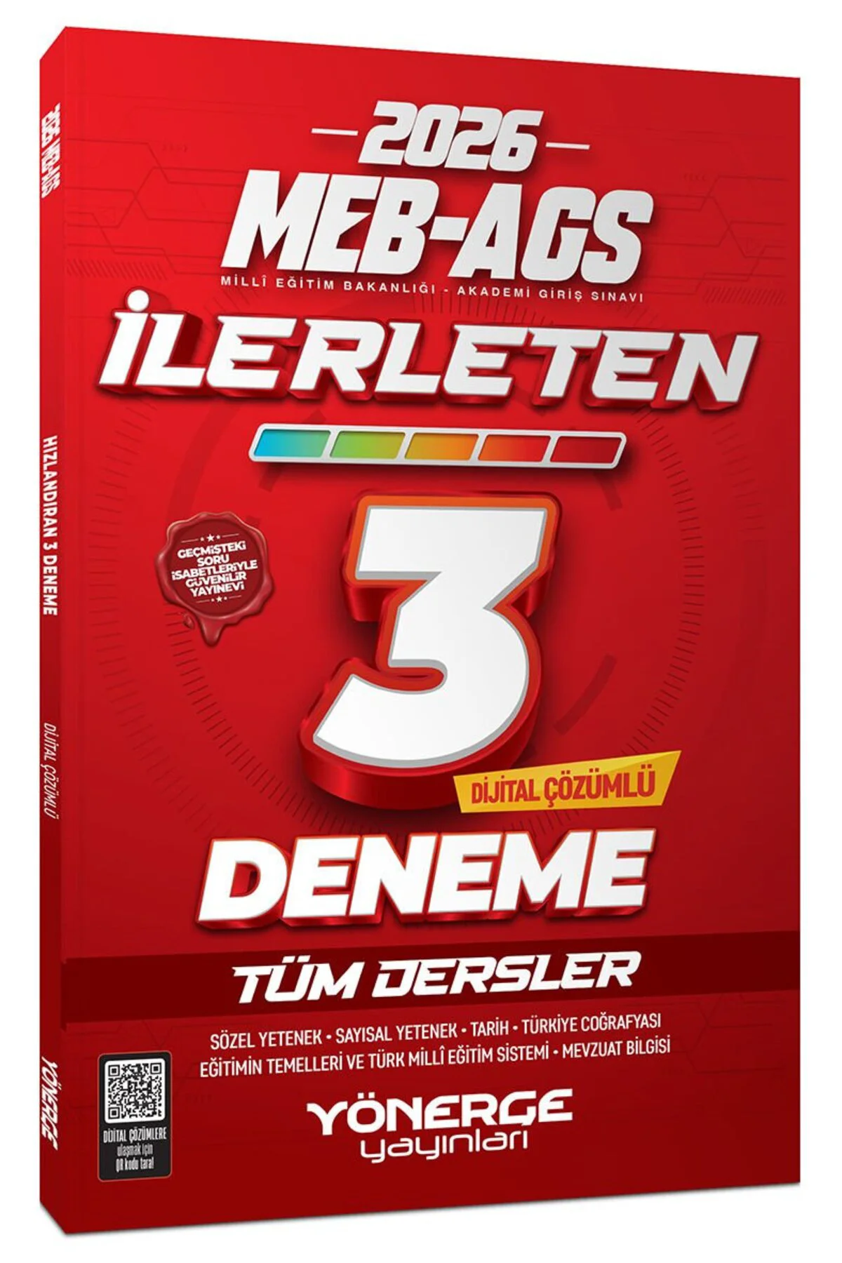 Yönerge 2026 MEB-AGS Tüm Dersler İlerleten 3 Deneme Çözümlü