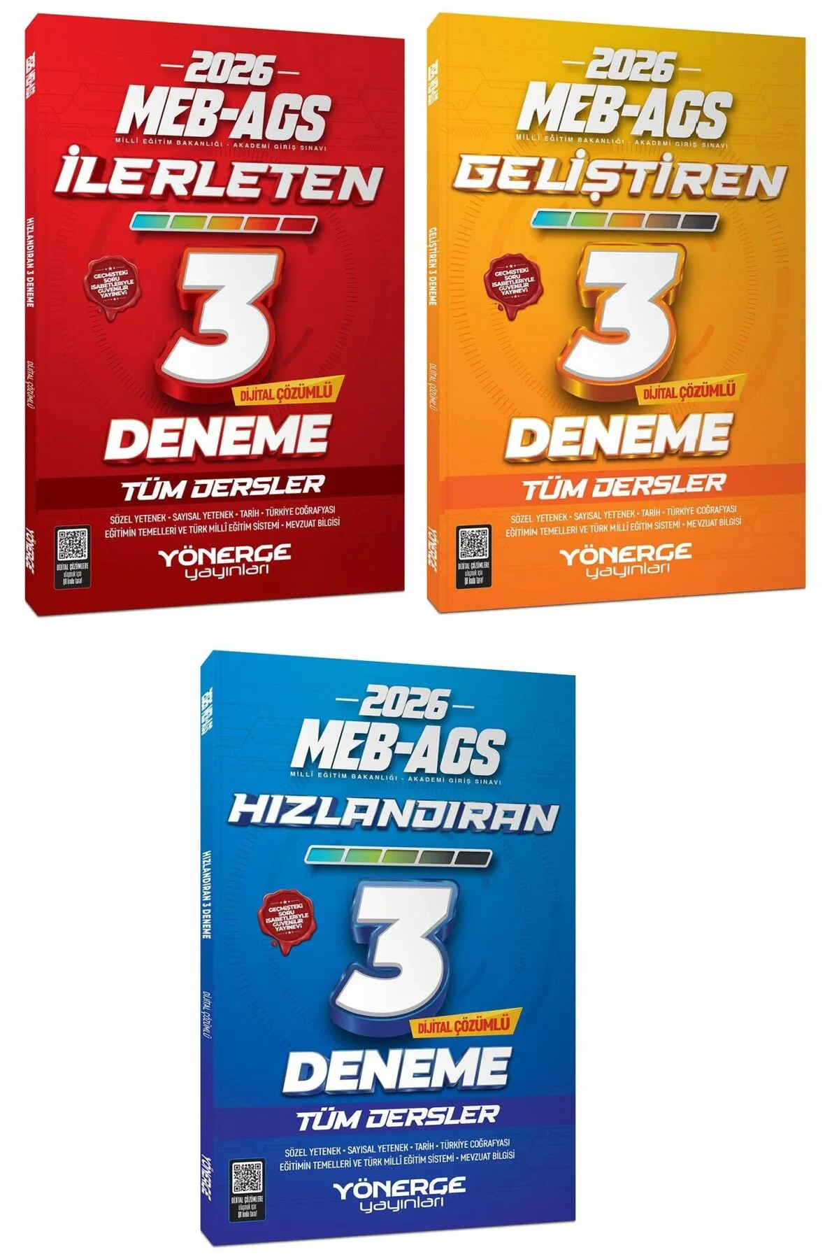 Yönerge 2026 MEB-AGS Tüm Dersler İlerleten + Hızlandıran + Gelişt
