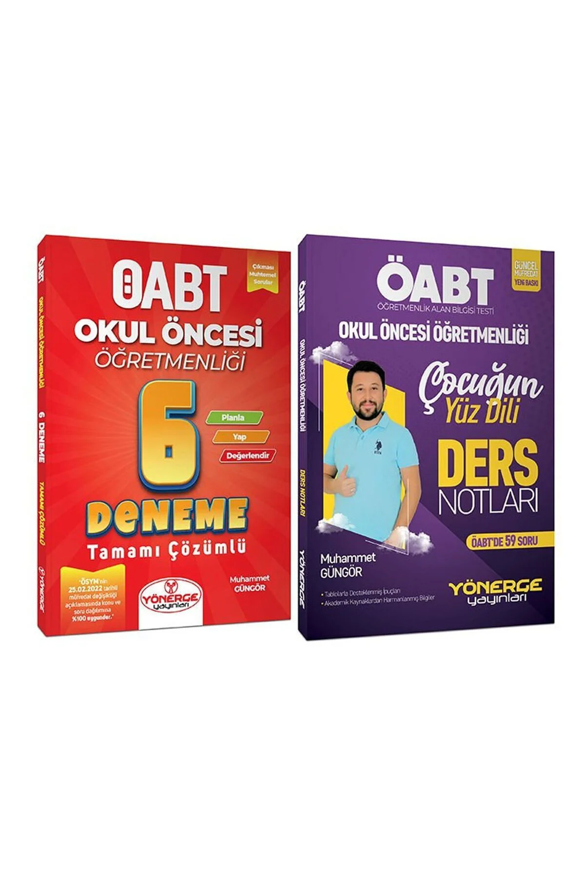 Yönerge ÖABT Okul Öncesi Ders Notları + 6 Deneme 2 li Set - Muham