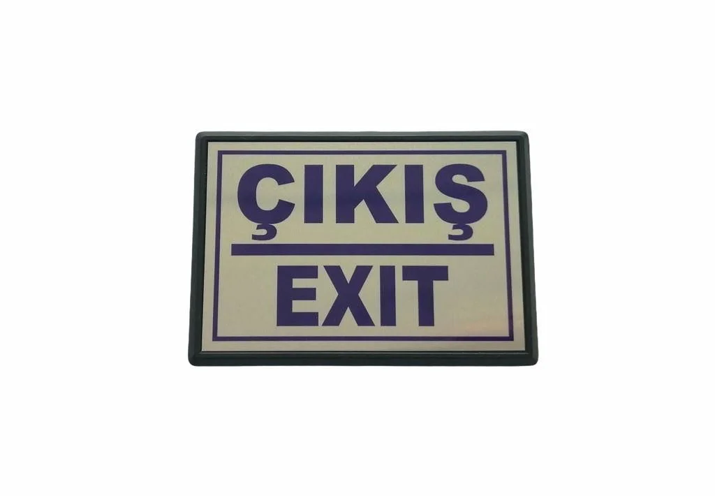 Yönlendirme Büyük Çıkış (Exit) 13X8,5 cm Yönlendirme Büyük Çıkış (Exit) 13X8,5 cm