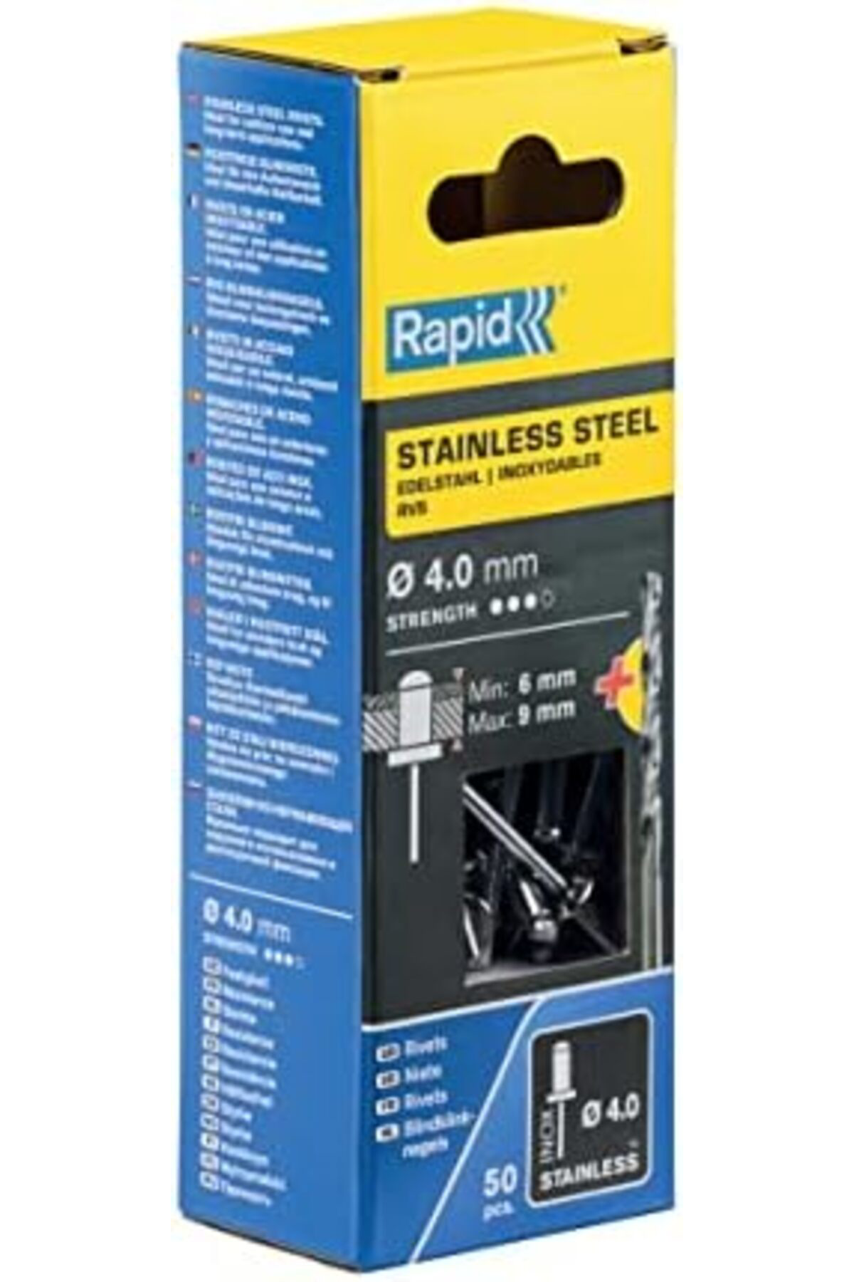 Yonlinesell Perçin 4X12 mm Paslanmaz Matkap Ucu 1222207