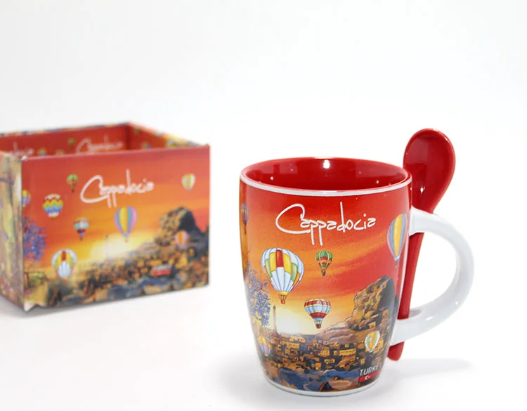 Yöresel Desenli Tekli Kupa Bardak Model 3