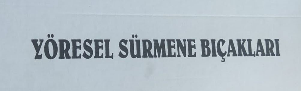 Yöresel Sürmene Bıçakları