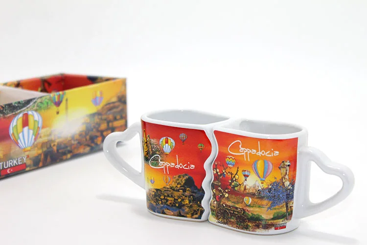 Yöresel Tasarımlı 2'li Kupa Bardak Seti