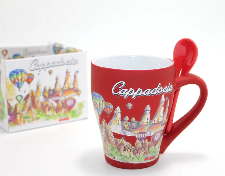 Yöresel Tasarımlı Tekli Kupa Bardak