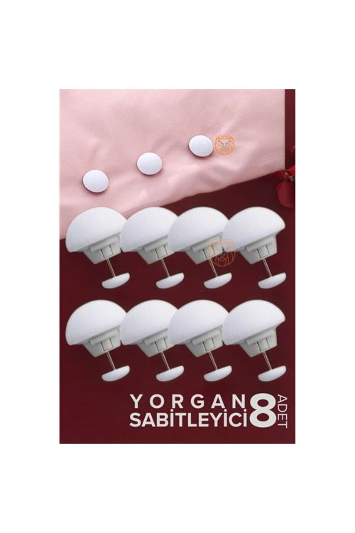 Modacar Yorgan Çarşaf Kılıf Sabitleyici 8 Adet Mantar Model