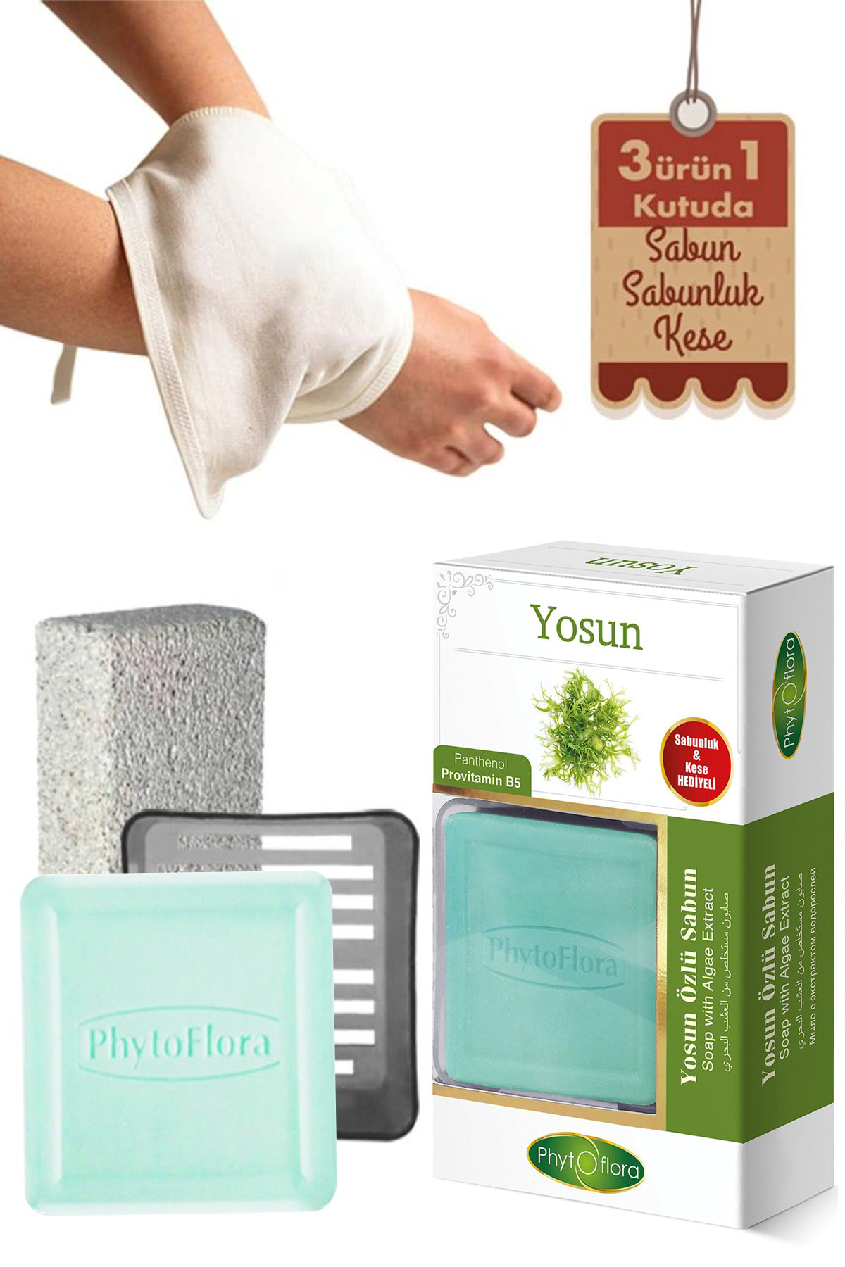 Yosun Sabunu Ve Banyo Kesesi, Katı Sabunluk